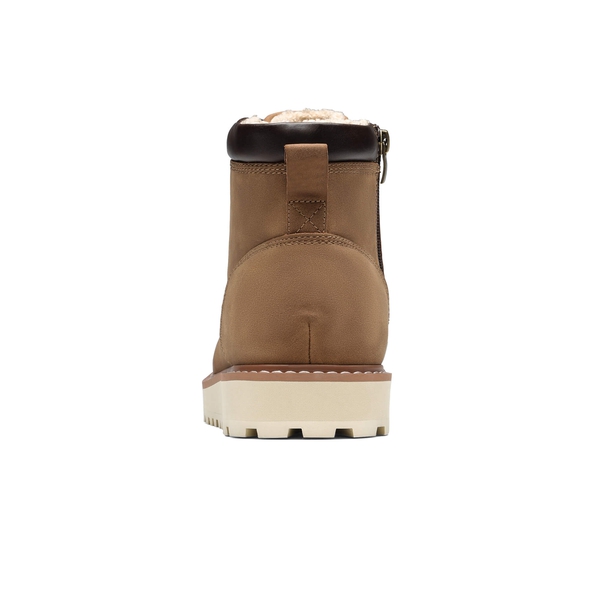 Men's Moc Toe Fur-Lined Boots - BROWN - 5