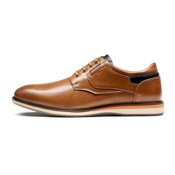 Men's Wide Lace-Up Casual Dress Sneakers - TAN - 1