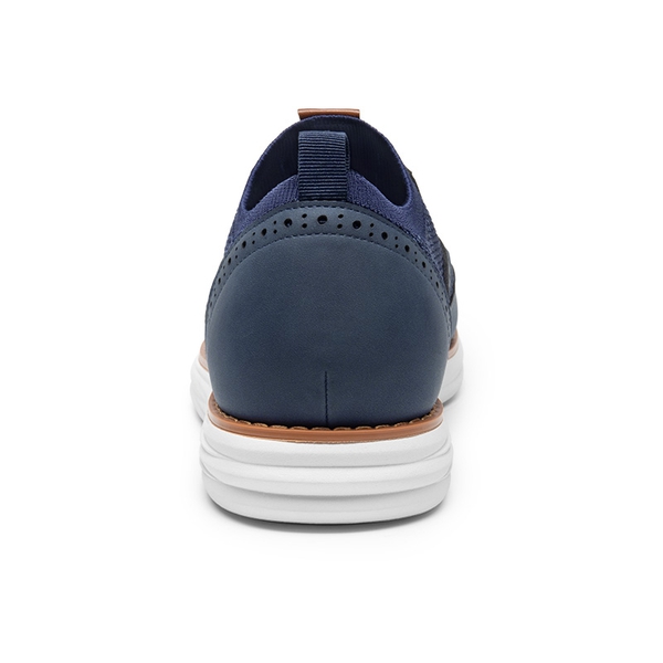 [KnitFlex SmartCraft+] Men's Wingtip Mesh Oxford Sneakers - NAVY - 4