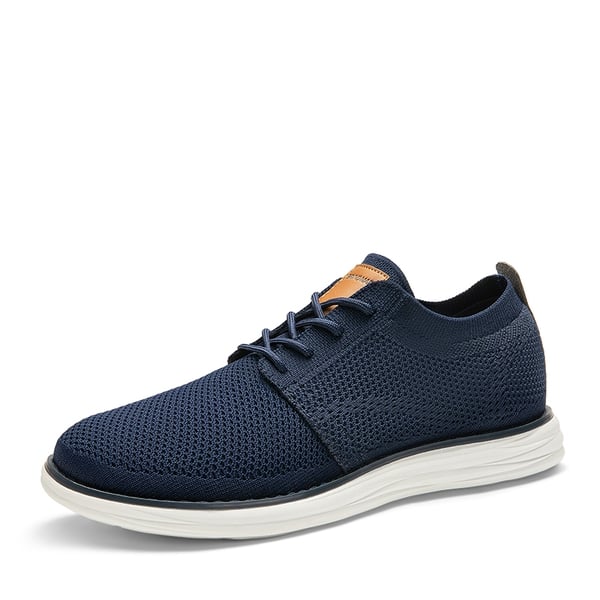 [KnitFlex Breeze] Men's Breathable Mesh Oxford Sneakers - DARK BLUE -  0