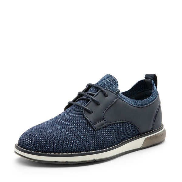 Boys' Knitted Oxford Dress Shoes - NAVY -  0