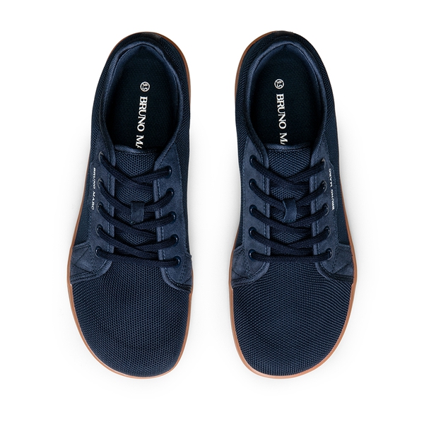 Men's Knitted Non-Slip Casual Sneakers - NAVY - 2