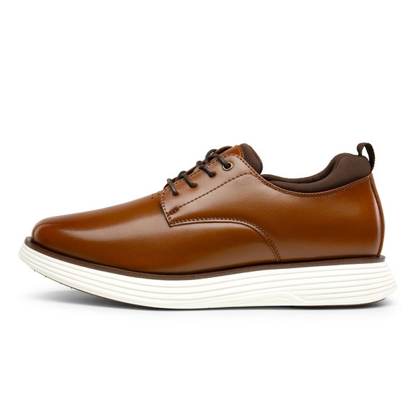 [MaxFlex SuitePolish-] Men's Smart Casual Oxford Hybrid Sneakers - BROWN - 1
