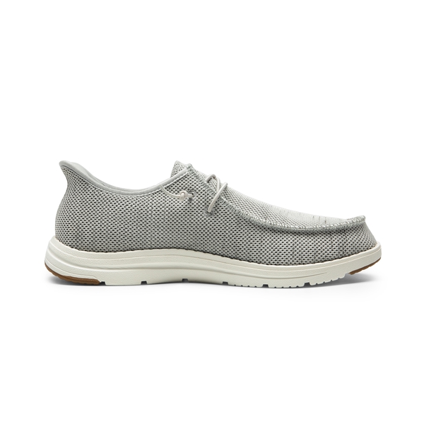 Men's Knitted Slip-On Casual Loafers - GREY - 1