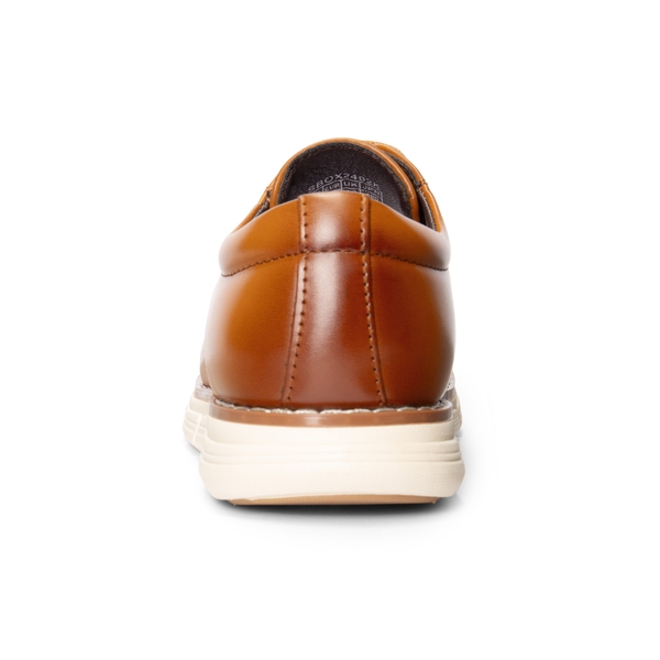 Boys' Non-Slip Oxford Dress Sneakers - BROWN - 4