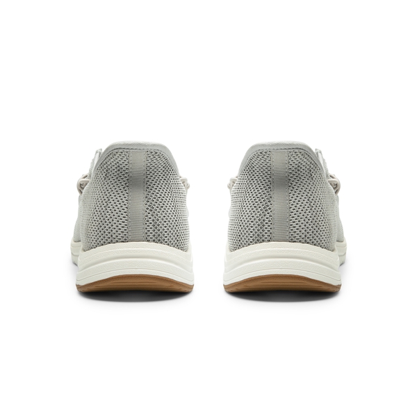 Men's Knitted Slip-On Casual Loafers - GREY - 4