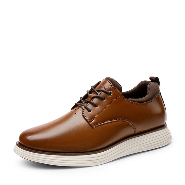 [MaxFlex SuitePolish-] Men's Smart Casual Oxford Hybrid Sneakers - BROWN -  0