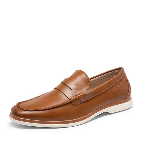 Men's Slip-On Business Penny Loafers - BROWN -  0