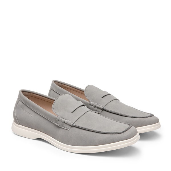 Men's Slip-On Business Penny Loafers - GREY - 2