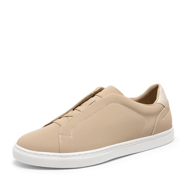 Men's Fashionable Low-Top Sneakers - KHAKI -  0
