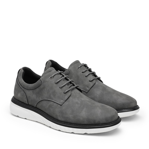Men's Smart Casual Oxford Derby Shoes - GREY - 2