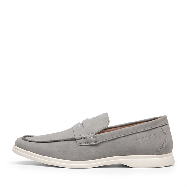 Men's Slip-On Business Penny Loafers - GREY - 5