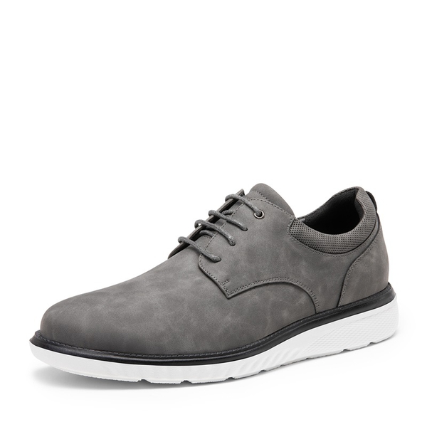 Men's Smart Casual Oxford Derby Shoes - GREY -  0