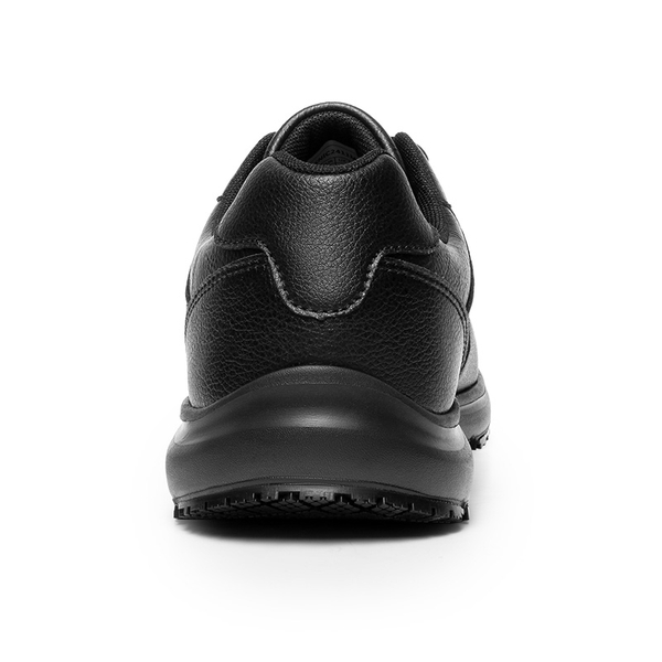 Men's Vegan Leather Non-Slip Work Sneakers - BLACK - 2