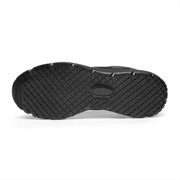 Men's Vegan Leather Non-Slip Work Sneakers - BLACK - 3