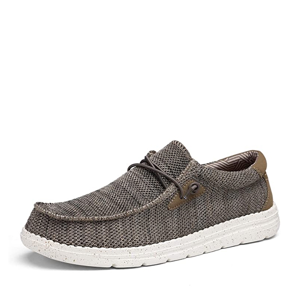 Men's Casual Slip-On Lightweight Loafers - BROWN -  0