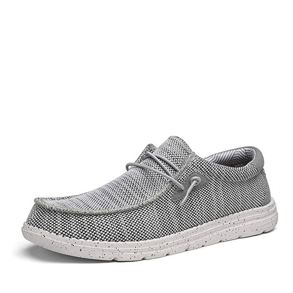 Men's Casual Slip-On Lightweight Loafers - GREY -  0