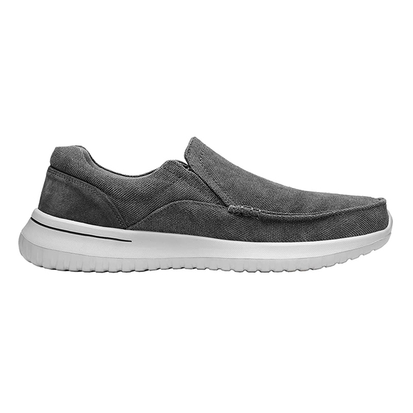 Men's Durable Casual Canvas Loafers - GREY - 2