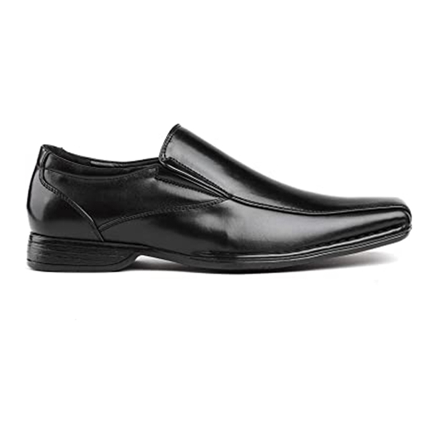 Men's Square Toe loafers Dress Shoes - BLACK - 1