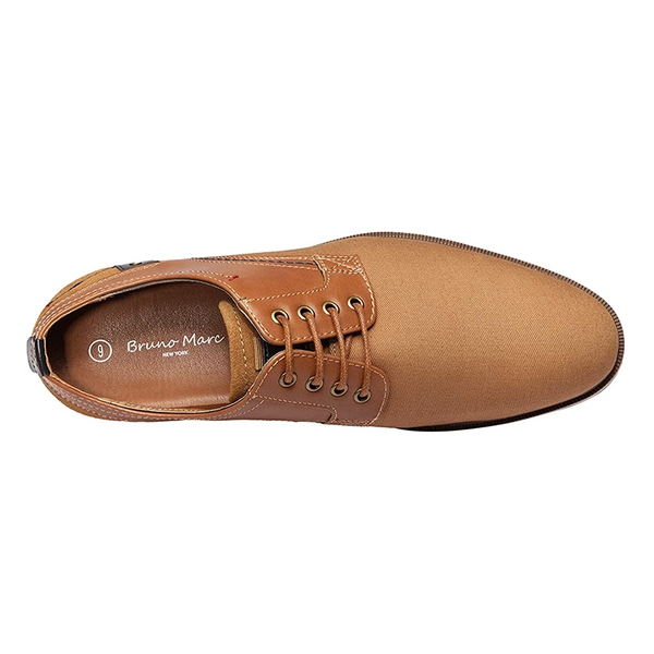 Men's Contemporary Casual Oxfords - TAN - 3