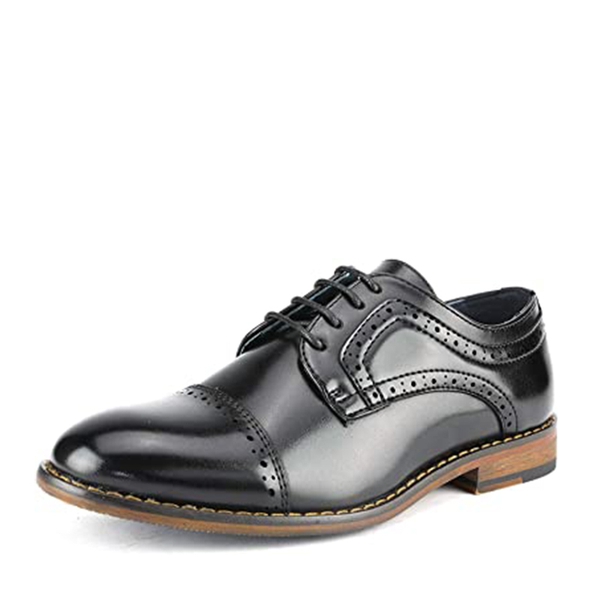 Boys' Dress Shoes with Non-Slip Outsole - BLACK -  0