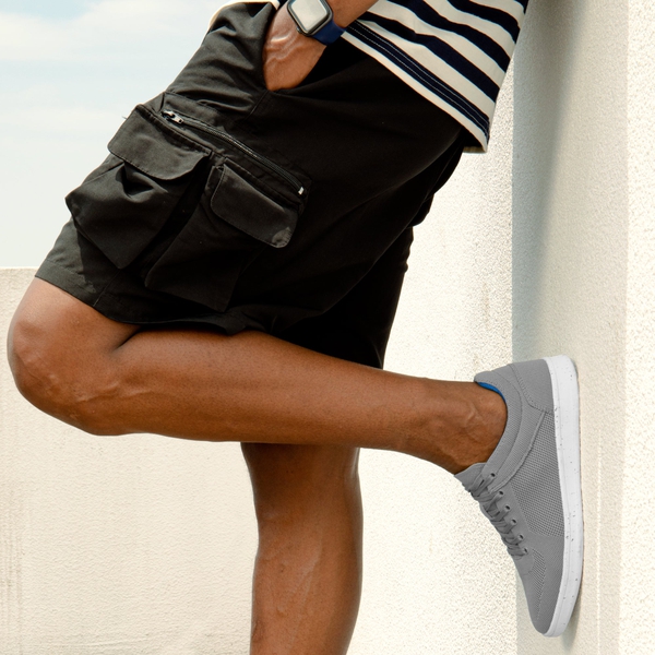 Men's Machine Washable Eco-Knit Sneakers - GREY - 4