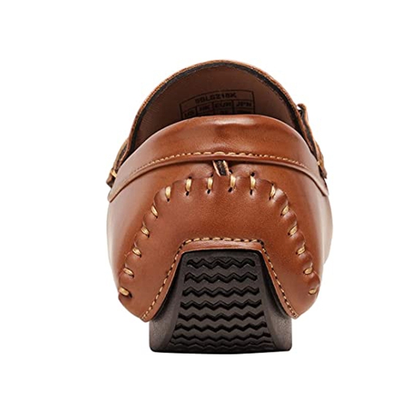 Boys' Smart Casual Non-Slip Bit Loafers - BROWN - 4