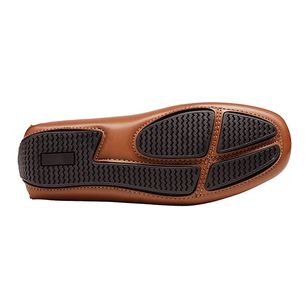 Boys' Smart Casual Non-Slip Bit Loafers - BROWN - 5