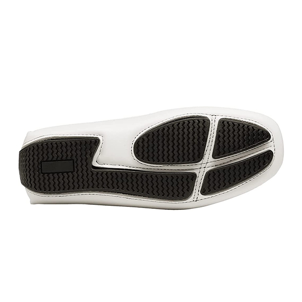 Boys' Comfortable Horsebit Loafer Shoes - WHITE - 5