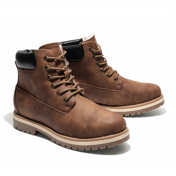 Men's Winter Work Snow Boots  - BROWN - 5
