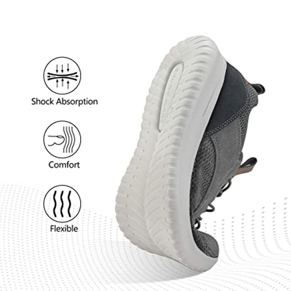 Men's Casual Lightweight Walking Shoes - GREY - 1