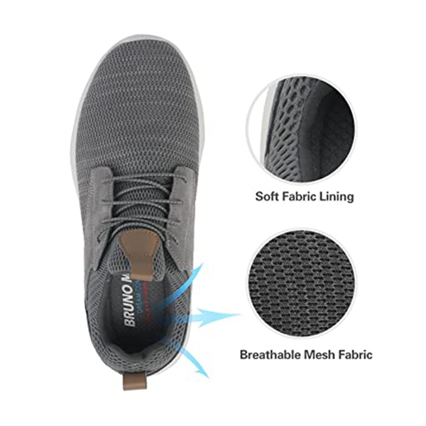 Men's Casual Lightweight Walking Shoes - GREY - 2