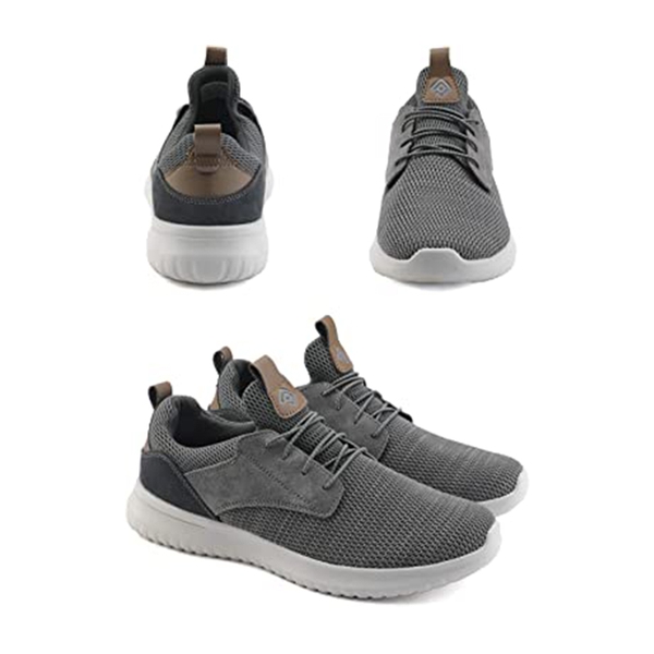 Men's Casual Lightweight Walking Shoes - GREY - 3