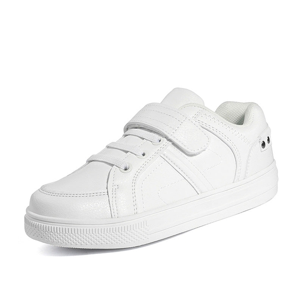 Kids Lightweight Fashion Sneakers - WHITE -  0