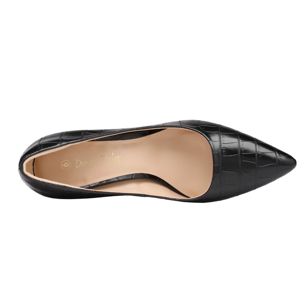 Belle Vie Pointed Toe Stiletto Pumps - BLACK STONE PATTERN - 2