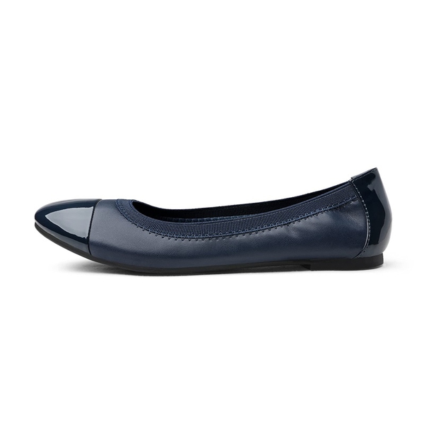 Ballet Walking Flats Shoes - NAVY - 1