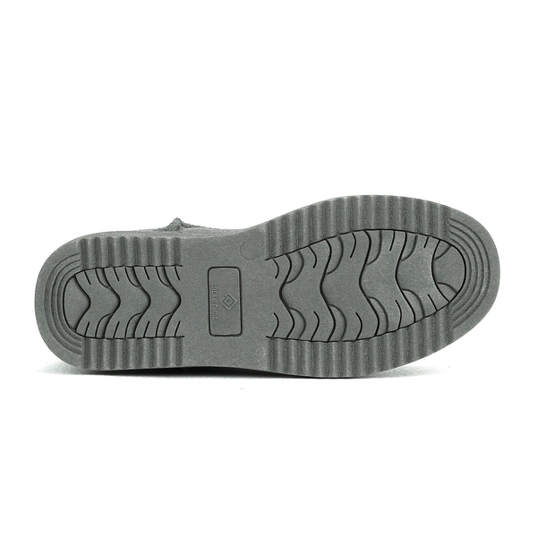 Suede Faux Fur Snow Boots - GREY - 6