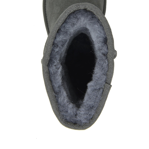 Suede Mid Calf Snow Boots - GREY - 5