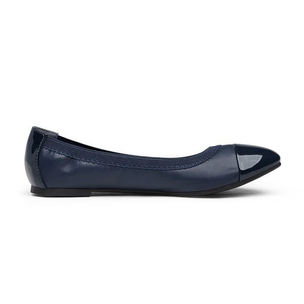 Ballet Walking Flats Shoes - NAVY - 2