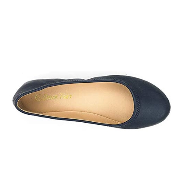 Ballerina Walking Flats - NAVY - 2