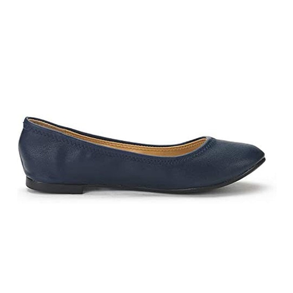 Ballerina Walking Flats - NAVY - 1