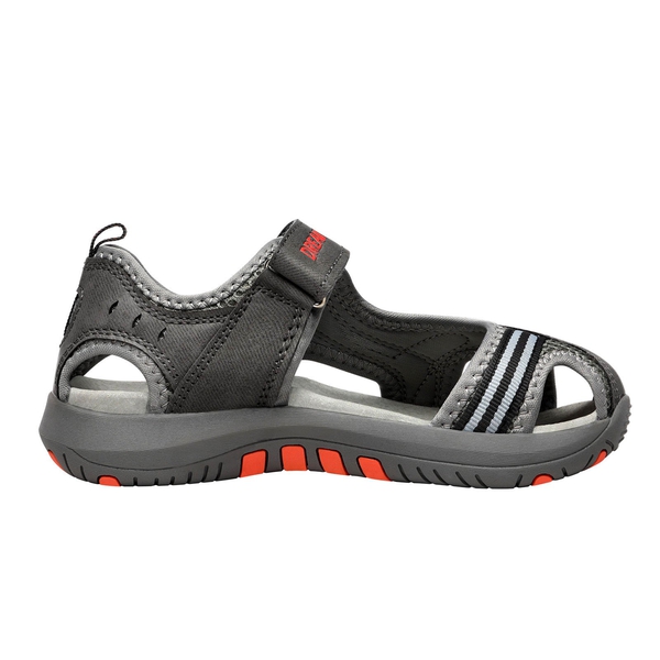 Kids Closed-Toe Water Sports Sandals - DARK GREY GREY ORANGE - 1
