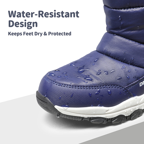 Waterproof Kids Snow Boots - NAVY - 2