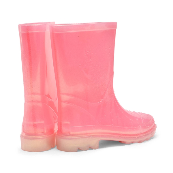 Kids Wellington Non-Slip Rain Boots - CANDY PINK - 3