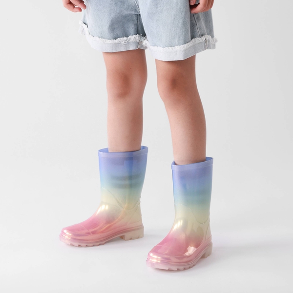 Kids Wellington Non-Slip Rain Boots - GRADIENT BLUE - 1