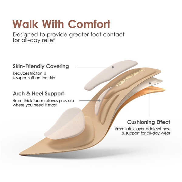 [Stand All Day Pumps] Adina Pointed Toe Low Heel Comfort Pumps - NUDE PU - 4