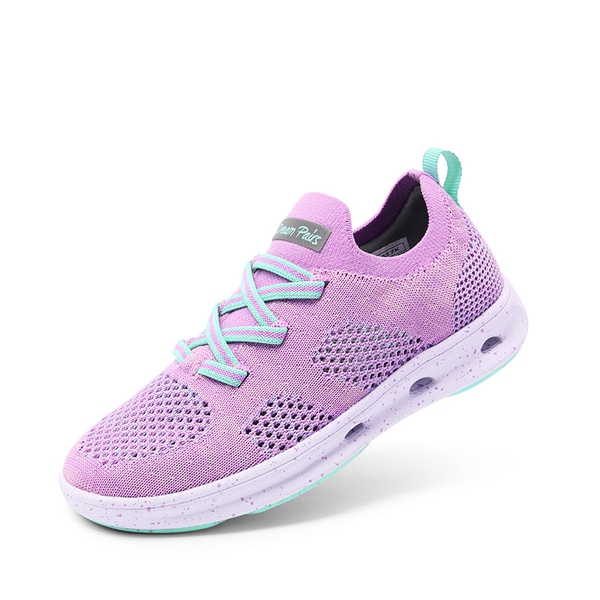 Knit Lightweight Slip-on Sneakers - PURPLR GREEN -  0