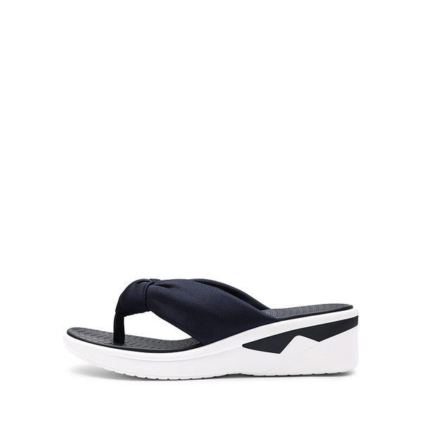 Soft Thong Knotted Flip Flops - NAVY - 2