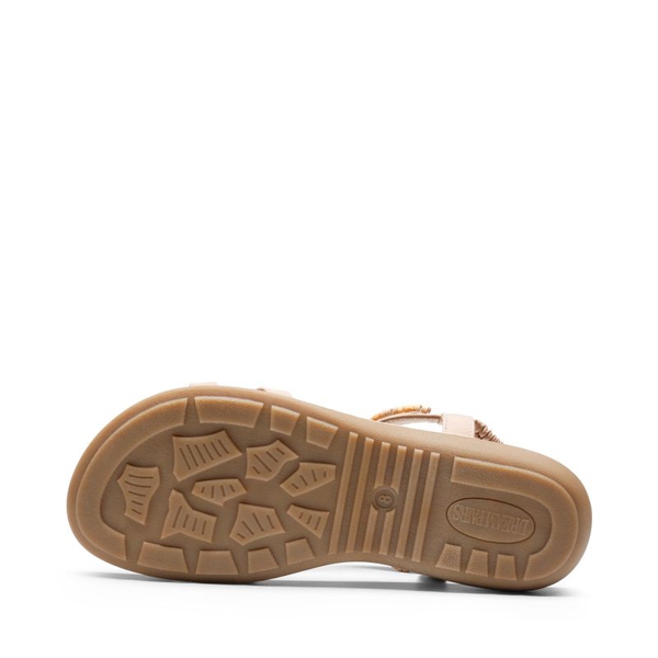 Elastic Ankle Strap Bohemian Flat Sandals - PINK - 5
