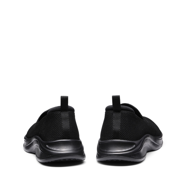 Lightweight Knit Slip on Walking Sneakers - ALL BLACK - 3